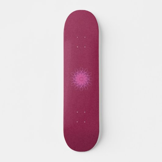 Pink Spinner Mandala Skateboard (Vorne)