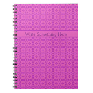 Pink Spiral-Notebook für die Personalisierung wali Notizblock