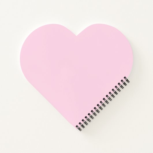 Pink Spiral Notebook mit Blume Notizblock (Rückseite)