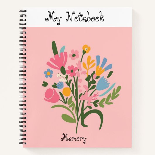 Pink Spiral Notebook Notizblock (Vorderseite)
