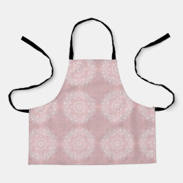 Pink spiritual Indian mandala pattern Schürze