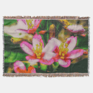 Pink Splash Blumen Decke