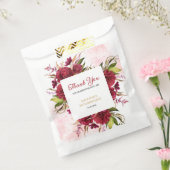 Pink Splash Burgundy Dahlia Rose Geburtstag Geschenktütchen (Versiegelt)