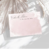 Pink Splash Minimalistische Wünsche & Ratschläge K Begleitkarte