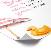 Pink Splish Splash Baby Dusche Mama Osa Bar Poster (Ecke)