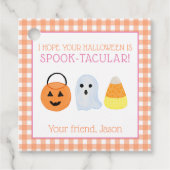 Pink Spook-takuläre Halloween Spooky Trick-Leckere Geschenkanhänger (Vorderseite)
