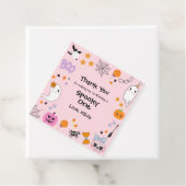 Pink Spooky Ein Halloween 1. Geburtstag Gefälligke Geschenkanhänger (Beispiel)