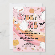 Pink Spooky Ein Halloween-Party Einladung