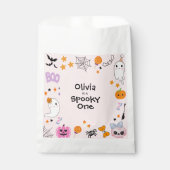 Pink Spooky Ein Niedliches Geisterhaus 1. Geburtst Geschenktütchen (Vorderseite)