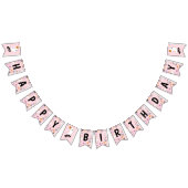 Pink Spooky Ein Niedliches Halloween glücklicher G Wimpelkette (Alle)