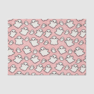 Pink Spooky Ghost Halloween-Party Seidenpapier