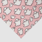Pink Spooky Ghost Halloween-Party Seidenpapier (Ausschnitt)