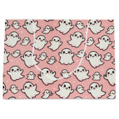 Pink Spooky Ghost Party Halloween Große Geschenktüte (Vorderseite)