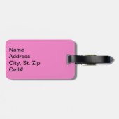 Pink Sport Volleyball 🏐 Gepäckanhänger (Rückseite horizontal)