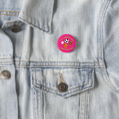 Pink Sports Geburtstagsparty Button (Beispiel)