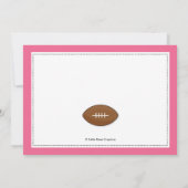 Pink Sports Tailgate Kinderdusche Einladungen (Rückseite)