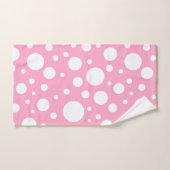 Pink Spots Badetuch Set (Handtuch)