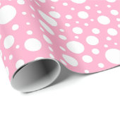Pink Spots Wrapping Paper Geschenkpapier (Rolleneckpunkt)