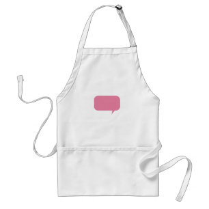 Pink Sprachblase Custom Sprichwort personalisierte Schürze
