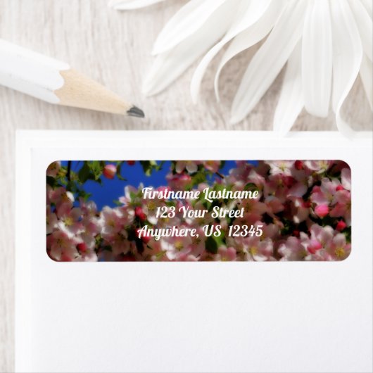 Pink Spring Blossom Blue Sky Orton Effect Address (Insitu)