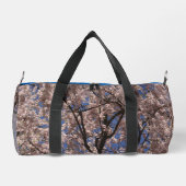 Pink Spring Blume Blossom Umbrella Blue Sky Duffle Bag (Rückseite)