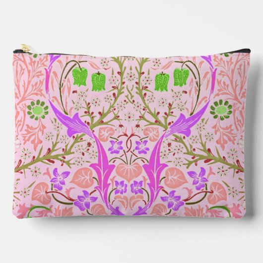 Pink Spring Boho Blume Design Zubehörtasche (Vorderseite)