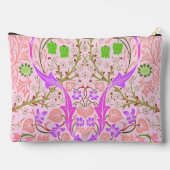 Pink Spring Boho Blume Design Zubehörtasche (Rückseite)