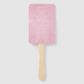 Pink Spring Cherry Blossom Hochzeitsprogramm Fächer (Rückseite)