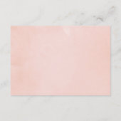 Pink Spring Cherry Blossom Wedding Gift Registry Begleitkarte (Rückseite)