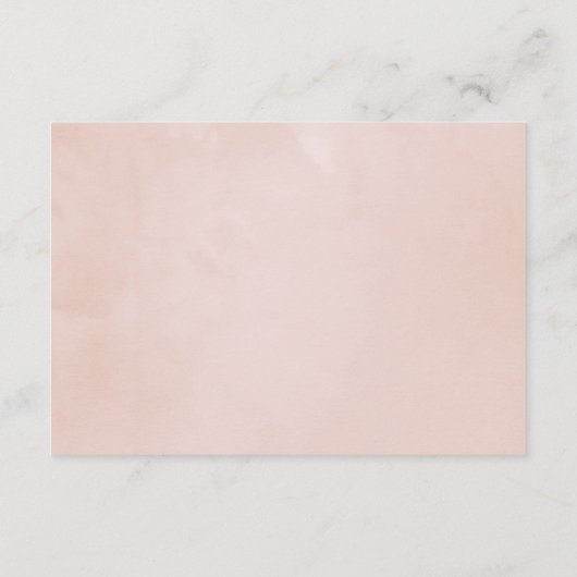 Pink Spring Cherry Blossom Wedding Gift Registry Begleitkarte (Rückseite)