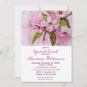 PINK SPRING FLING PARTY EREIGNIS EINLADEN EINLADUNG (Vorderseite)