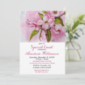 PINK SPRING FLING PARTY EREIGNIS EINLADEN EINLADUNG (Stehend Vorderseite)