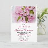 PINK SPRING FLING PARTY EREIGNIS EINLADEN EINLADUNG (Stehend Vorderseite)