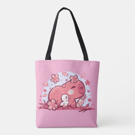 Pink Spring Friends Tasche (Rückseite)