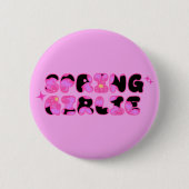 Pink Spring Girlie Button (Vorderseite)
