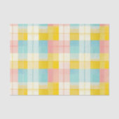 Pink Spring Plaid Seidenpapier (Vorderseite)