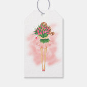 Pink Spring Tee Party Geschenkanhänger (Vorderseite)