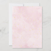 Pink Sprinkle Butterfly Girl Babydusche Einladung (Rückseite)