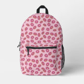 Pink Sprinkle Donut Muster Bedruckter Rucksack (Vorderseite)