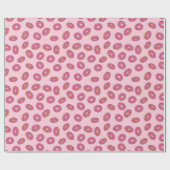 Pink Sprinkle Donut Muster Geschenkpapier (Flach)