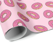 Pink Sprinkle Donut Muster Geschenkpapier (Rolleneckpunkt)