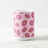 Pink Sprinkle Donut Muster Kaffeetasse (Mittel)