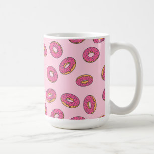 Pink Sprinkle Donut Muster Kaffeetasse