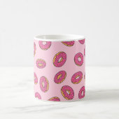 Pink Sprinkle Donut Muster Kaffeetasse (Mittel)