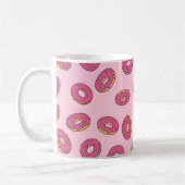 Pink Sprinkle Donut Muster Kaffeetasse (Links)