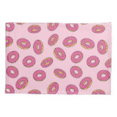 Pink Sprinkle Donut Muster Kissenbezug (Rückseite-Links)