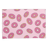 Pink Sprinkle Donut Muster Kissenbezug (Vorderseite-Rechts)