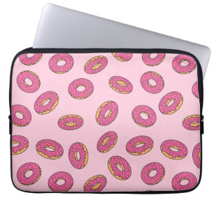 Pink Sprinkle Donut Muster Laptopschutzhülle