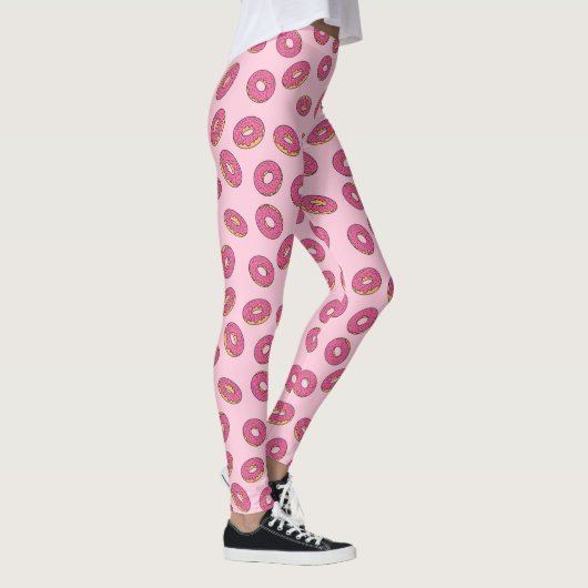 Pink Sprinkle Donut Muster Leggings (Rechts)