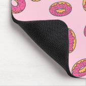 Pink Sprinkle Donut Muster Mousepad (Ecke)